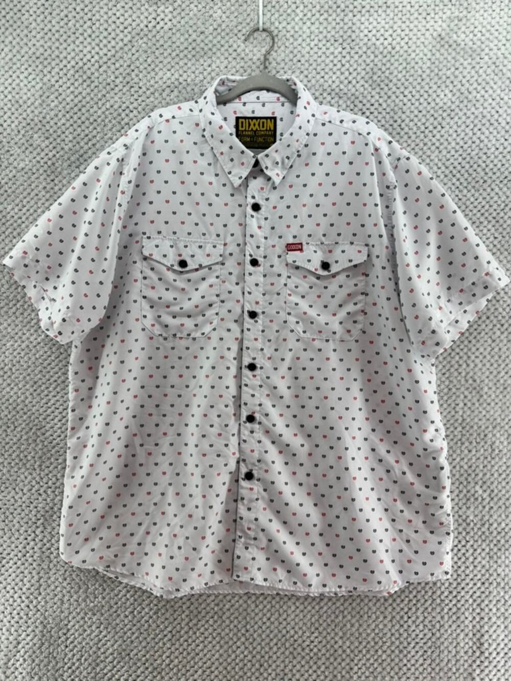 Dixxon Flannel Company Form And Function Button Front Shirt Mens 3X White